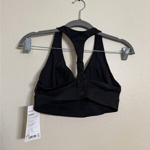 Athleta Yin Bra Black 34DD NWT Low Impact Yoga Support